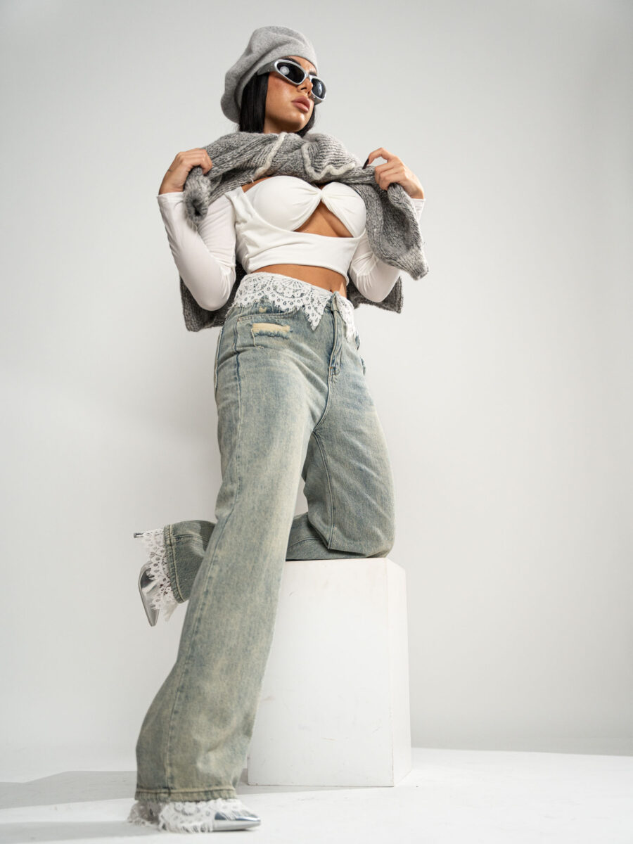Jeans Detail Lace - immagine 4