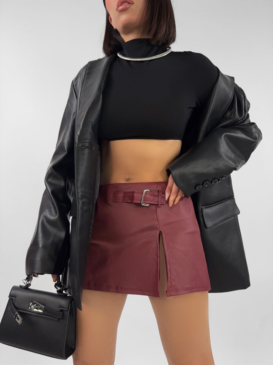 Pantagonna Belted Pleather - immagine 2