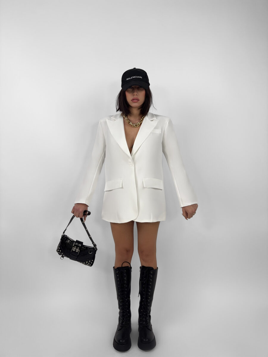 Abito / Giacca Boyfriend White - immagine 2