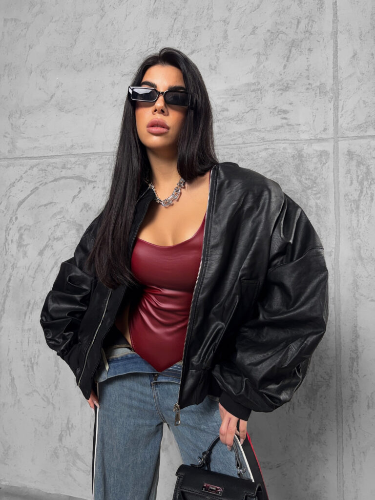 Leather Bomber 
