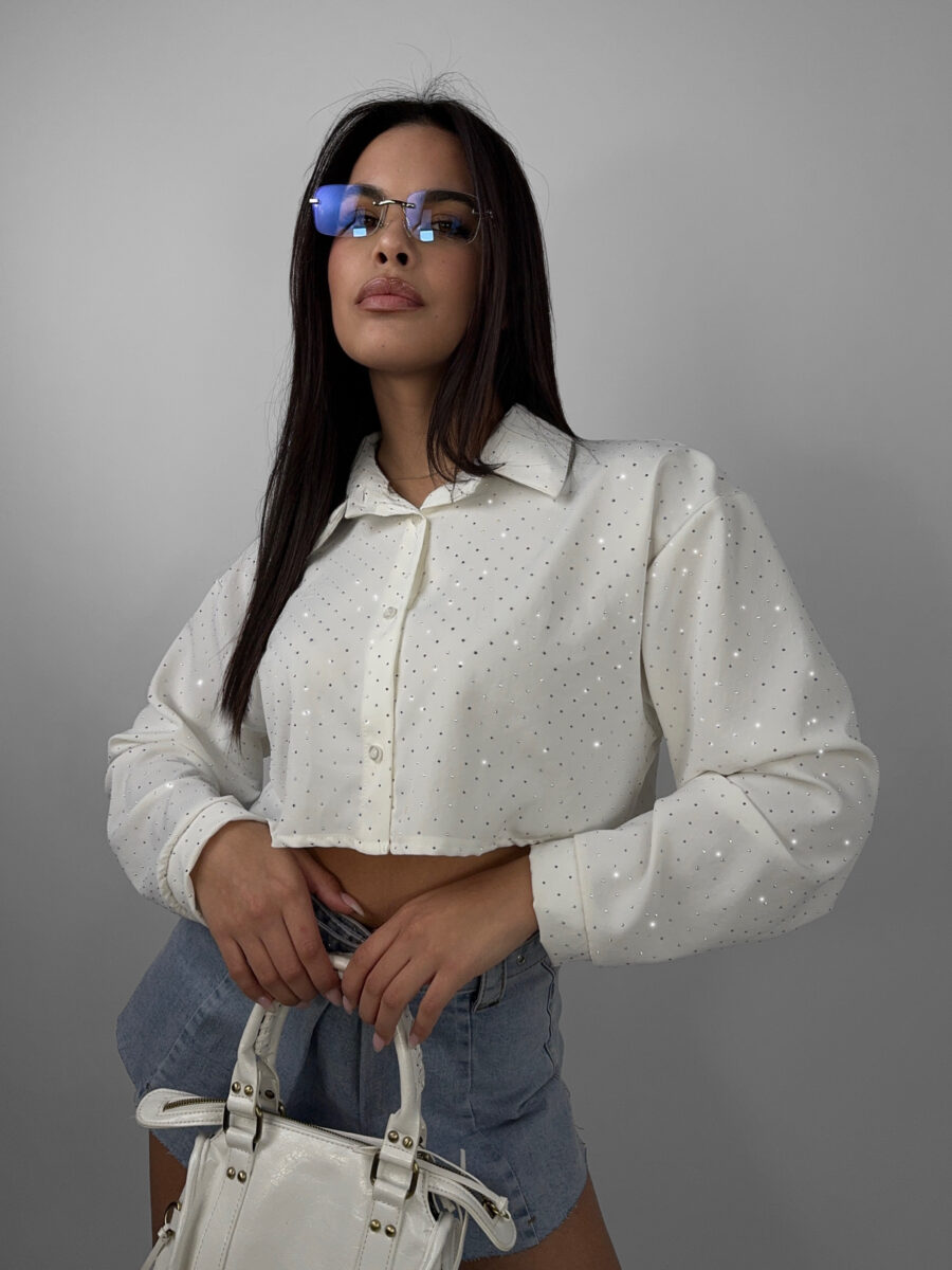 Camicia Crop Diamond - immagine 2