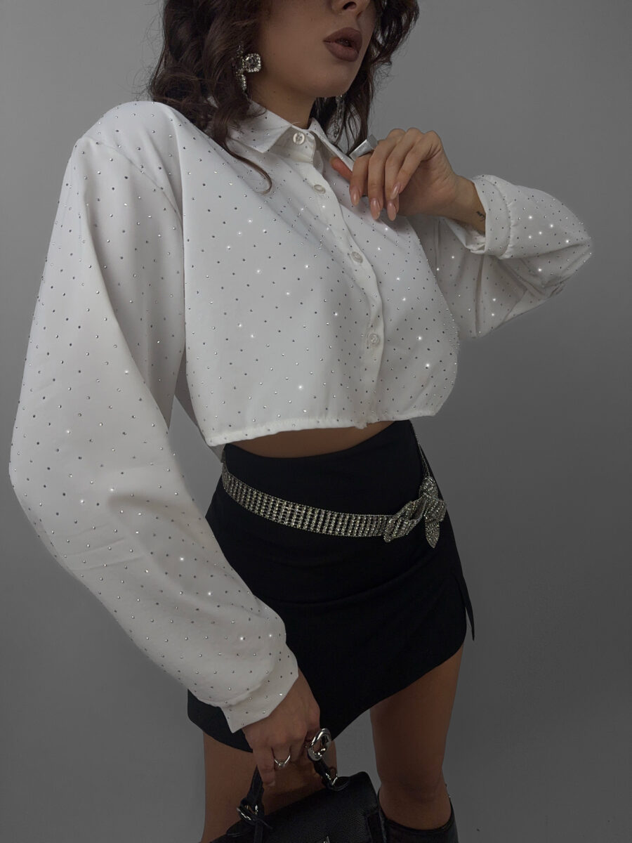 Camicia Crop Diamond - immagine 3