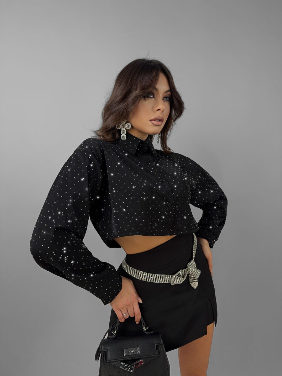 Camicia Crop Diamond - immagine 4