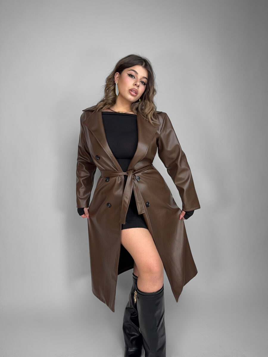 CURVY FIT - Trench Leather Mania