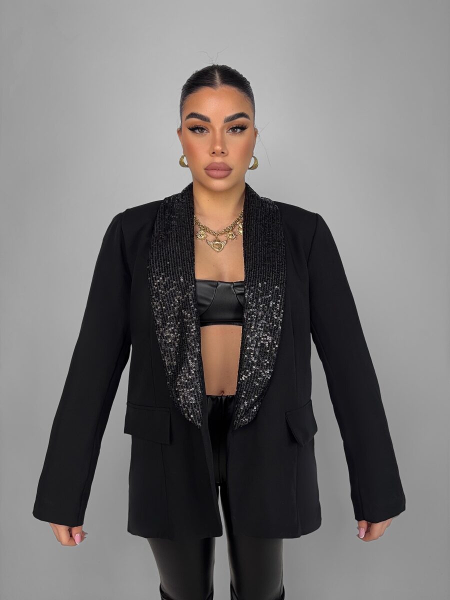Giacca Sequin Night - Black