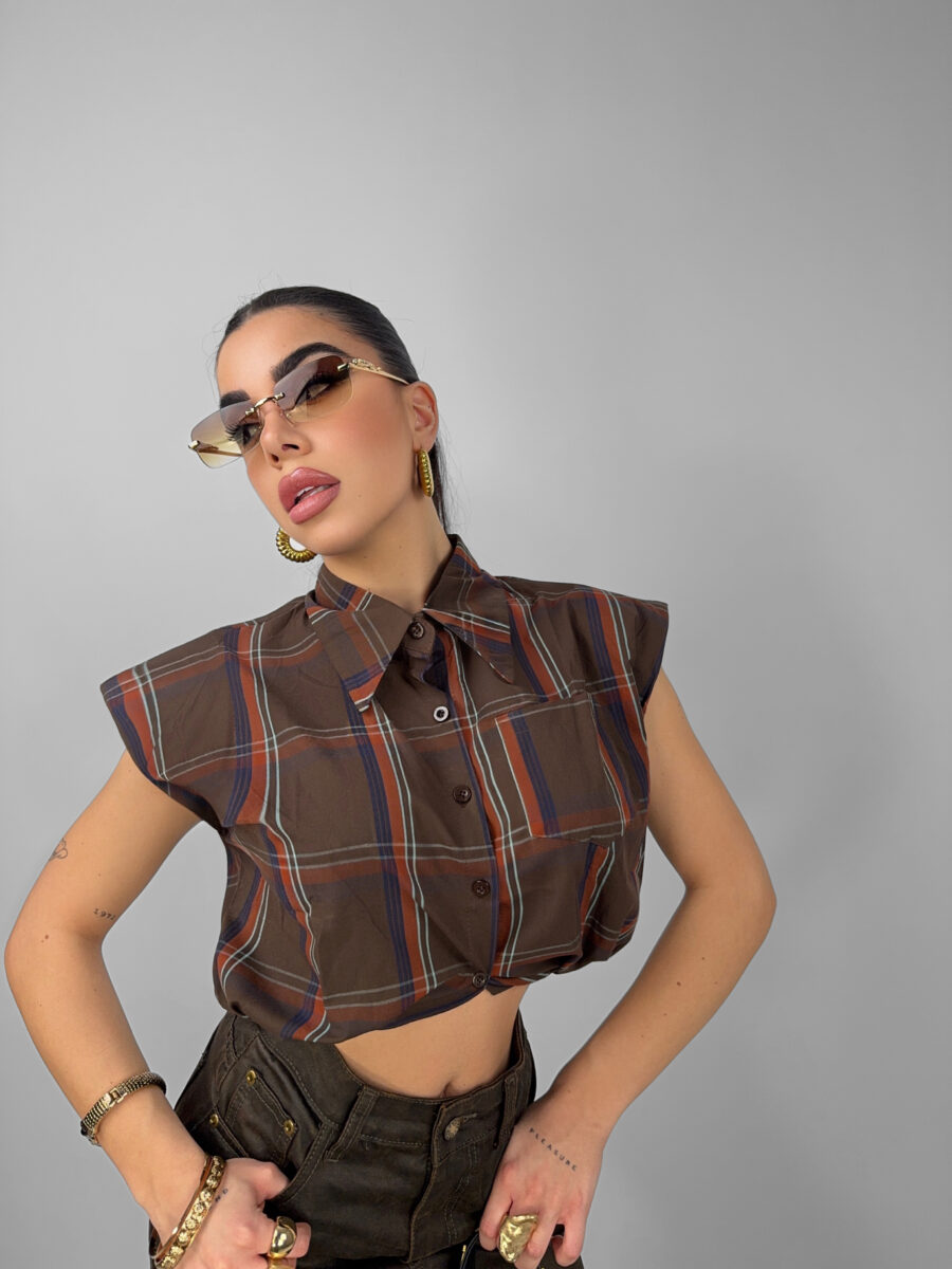 Camicia Crop Square