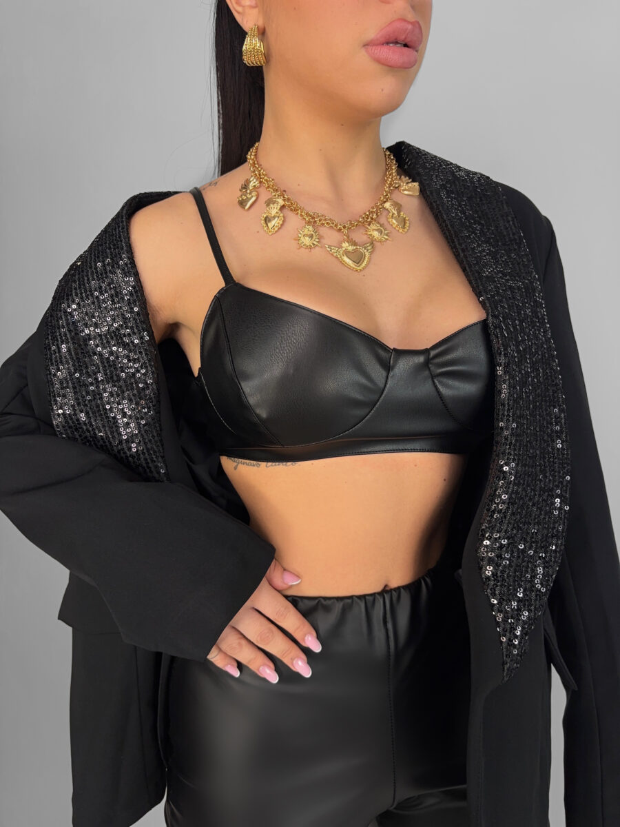 Top Bra Leather - immagine 2