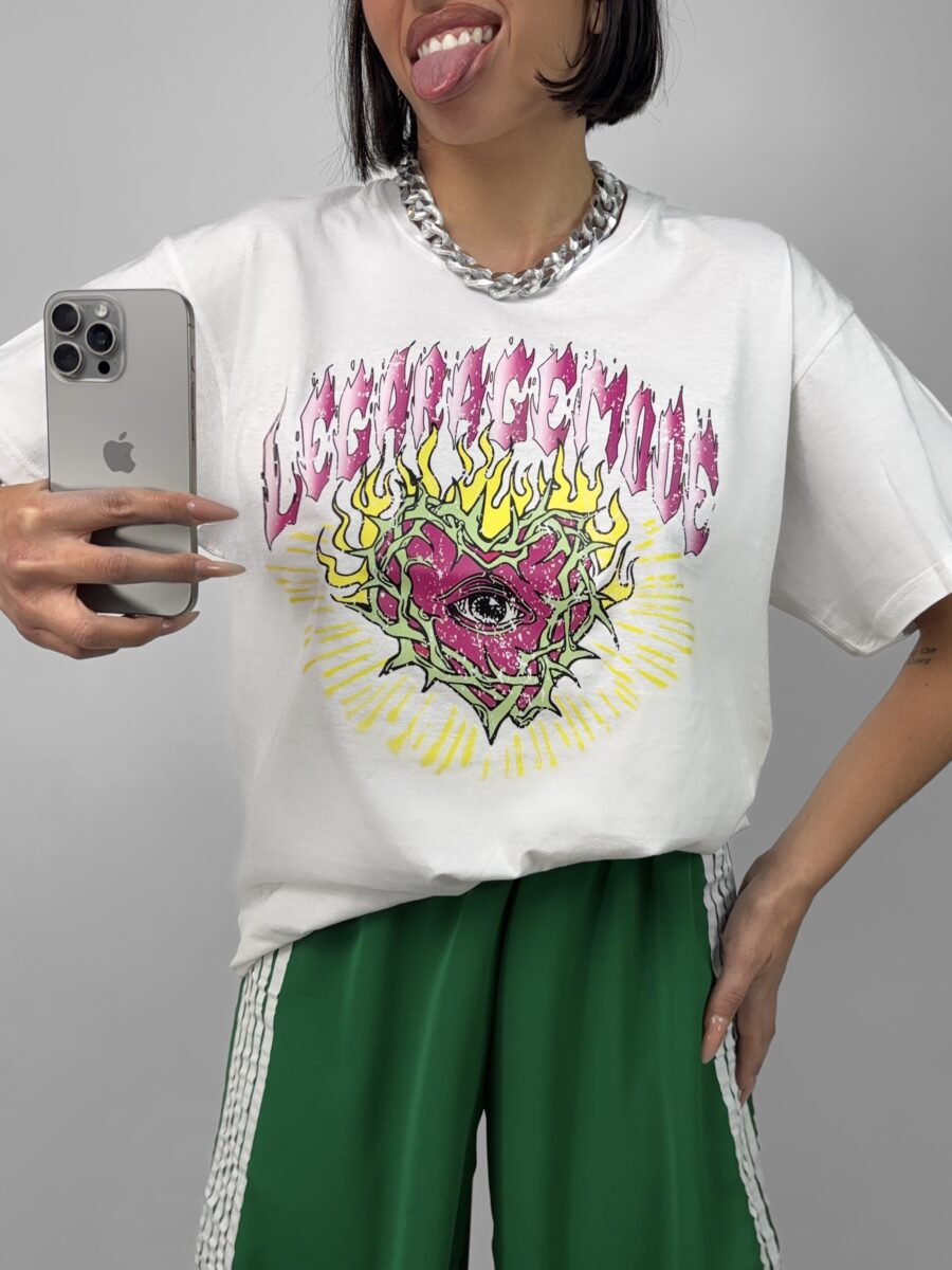 T-Shirt Heart On Fire - immagine 2