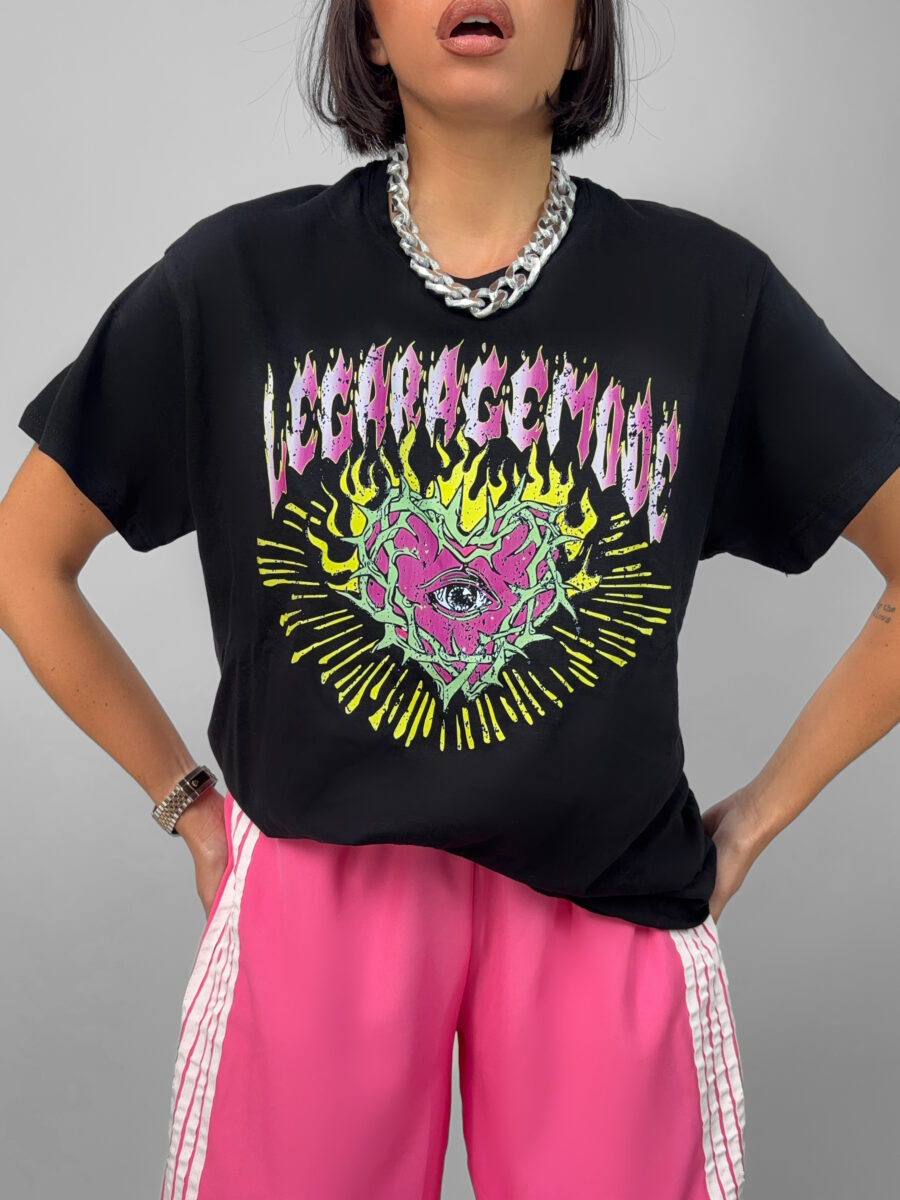 T-Shirt Heart On Fire