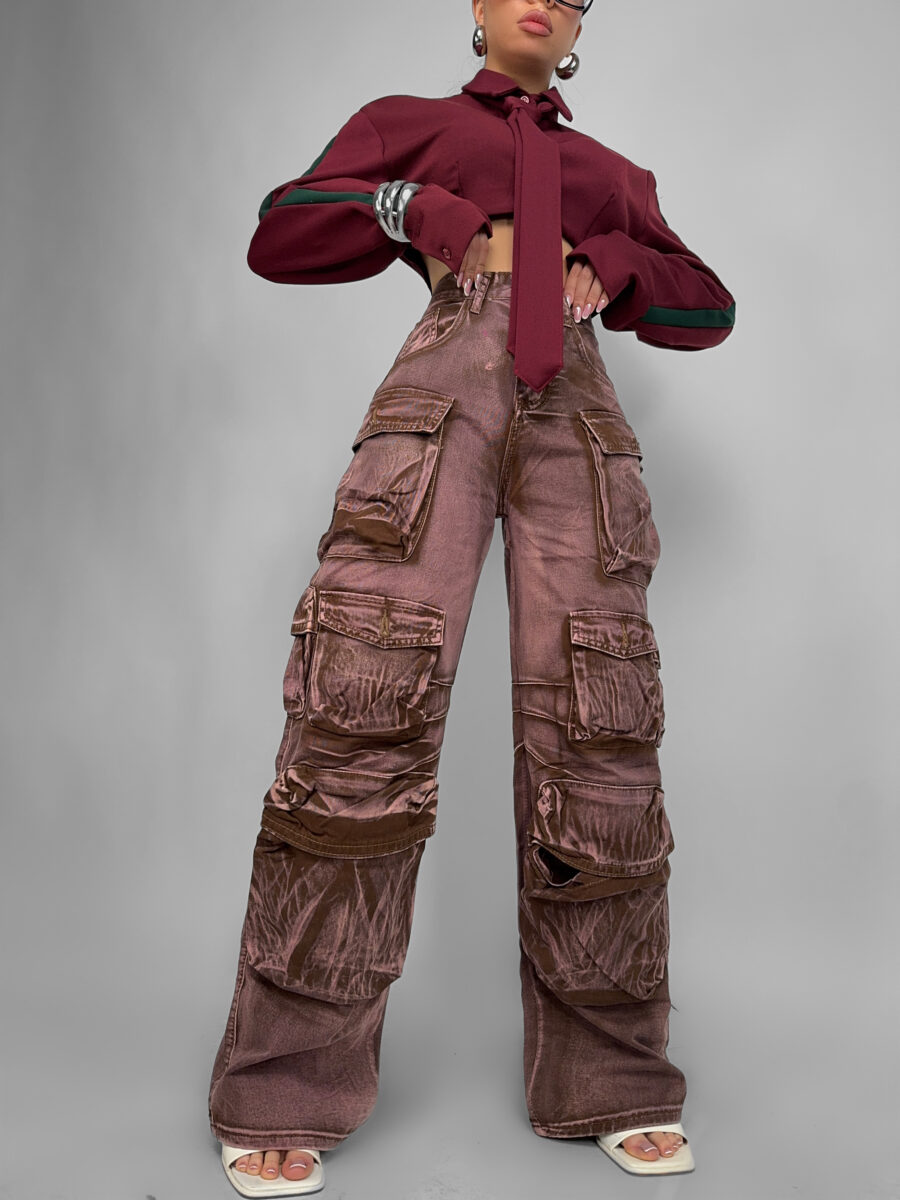 Jeans Cargo  Wine