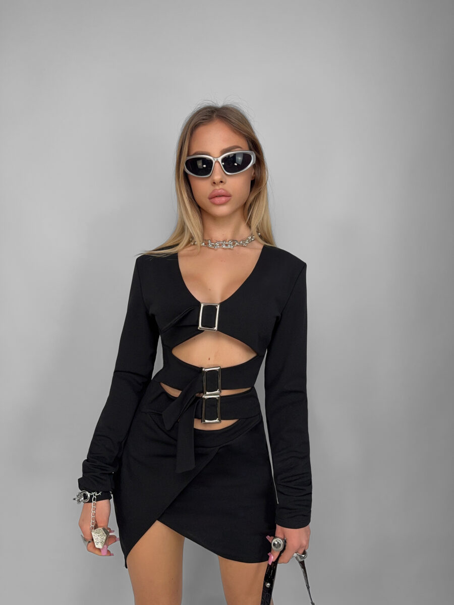Abito Triple Belt - Black