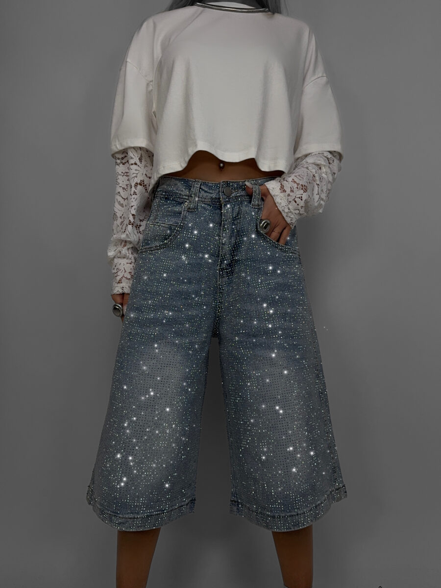 Shorts Long Diamond - Denim