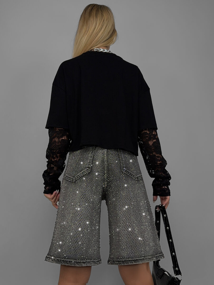 Shorts Long Diamond - Black - immagine 4