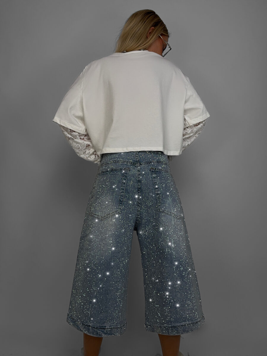 Shorts Long Diamond - Denim - immagine 3