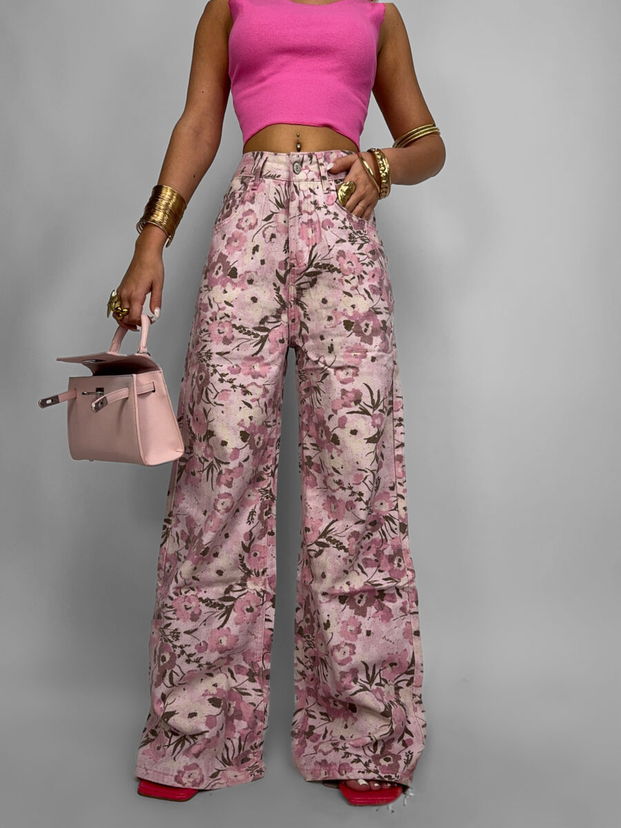 Jeans Pink Flower