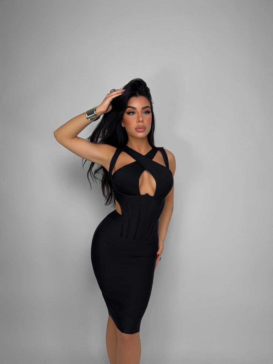Abito Bustier Cross