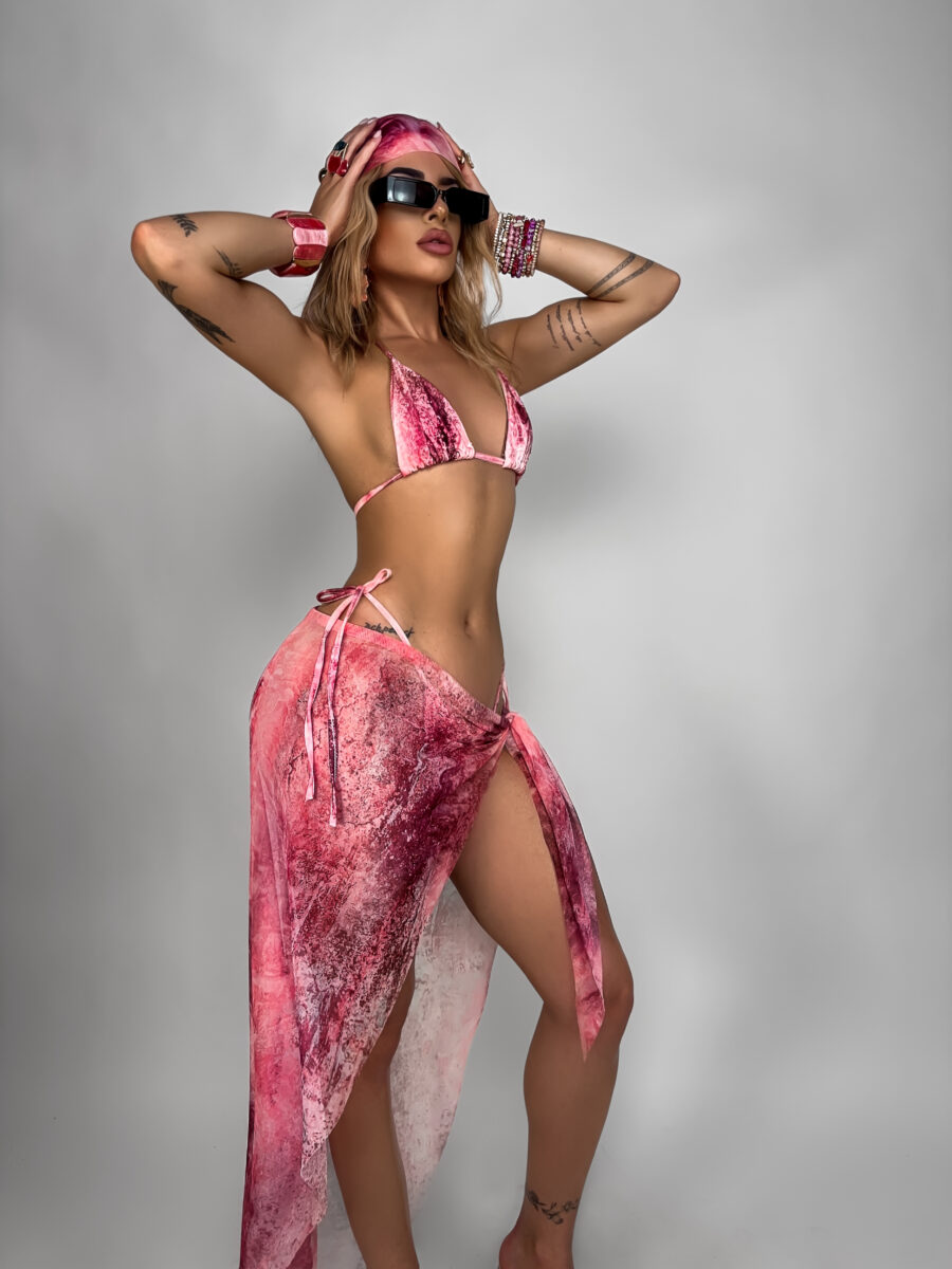 Set bikini + bandana + gonna Naomi Rosa