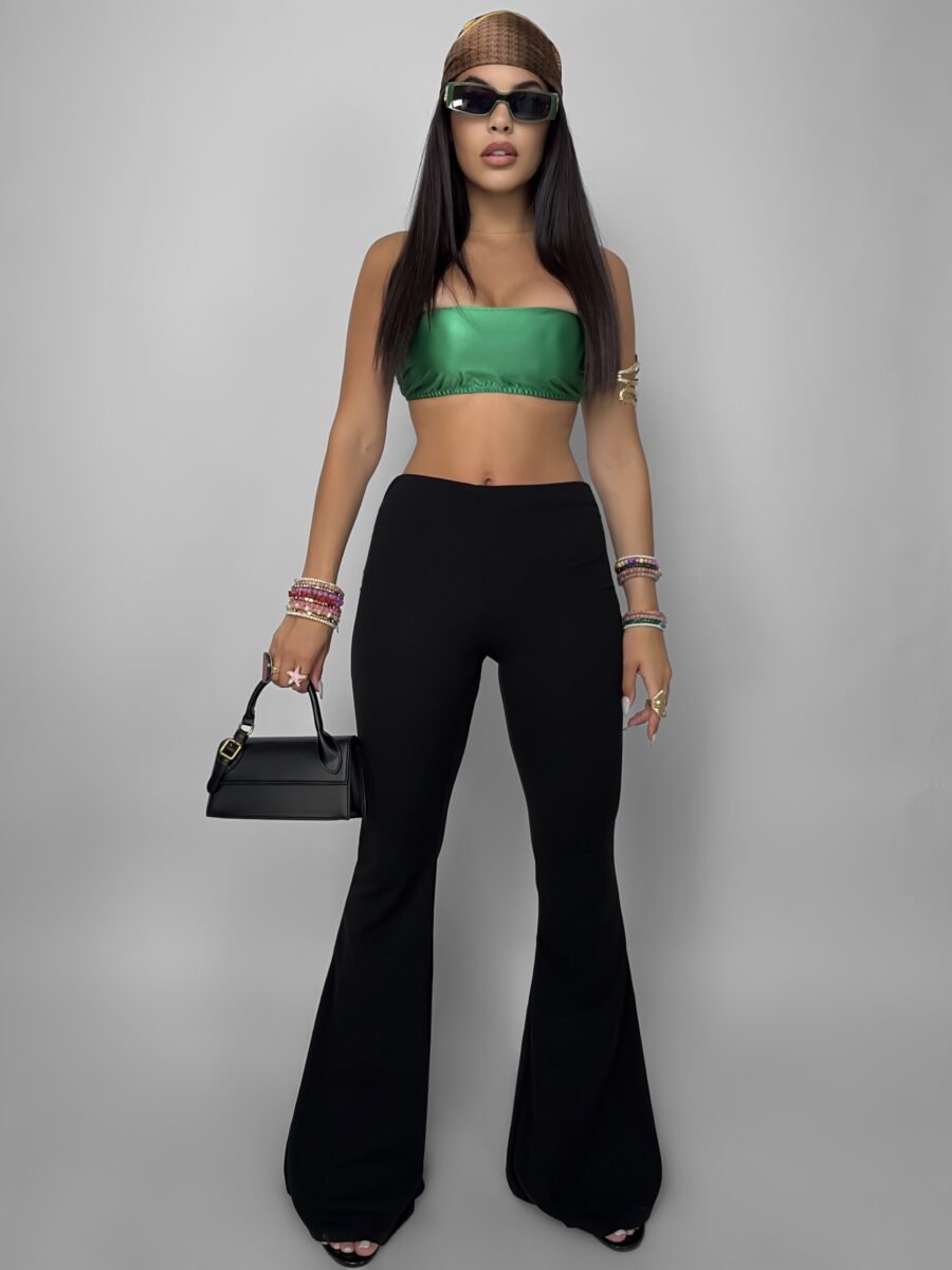 Pantalone Wide Leg - Black - immagine 6
